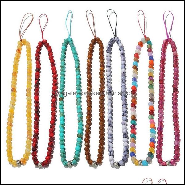 

keychains fashion key chains phone chain acrylic beads strings hanging handbags keychain ornament decorations drop delivery 2021 acces dhwoy, Silver