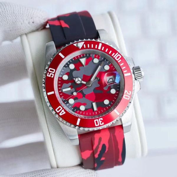 

men's automatic mechanical watch camouflage dial designer watch 40mm montre de luxe, Slivery;brown