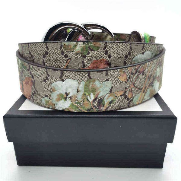 

star belt men and women fashion buckle head screw can rotate, Black;brown