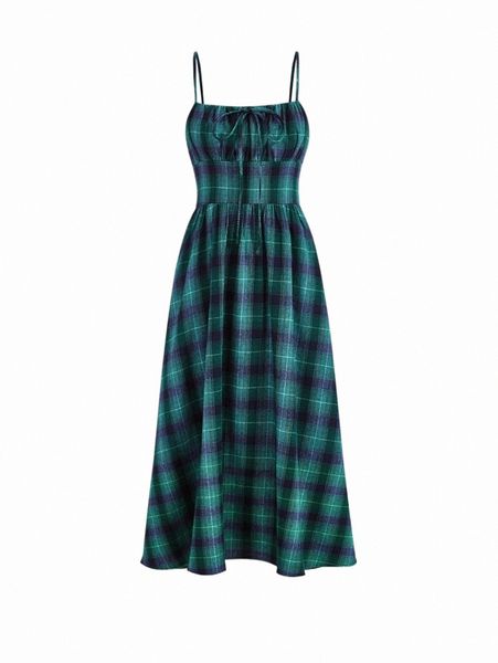 

casual dresses mod plaid print cami dress 2022 new e2sp#, Black;gray