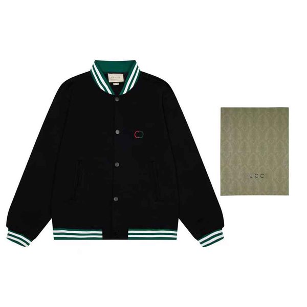 

men's plus size outerwear & coats round neck embroidered and printed polar style summer wear with street pure cotton 2r97, Black;brown