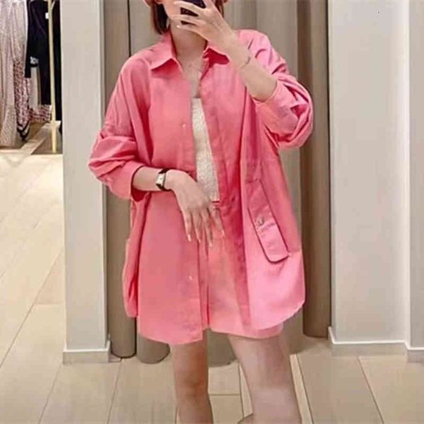 

women's trench coats fadan early autumn age reducing versatile drawstring shirt silhouette trench coat, Tan;black