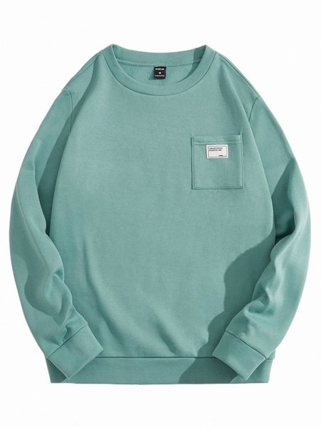 

men's hoodies & sweatshirts men patch detail sweatshirt x2dv#, Black