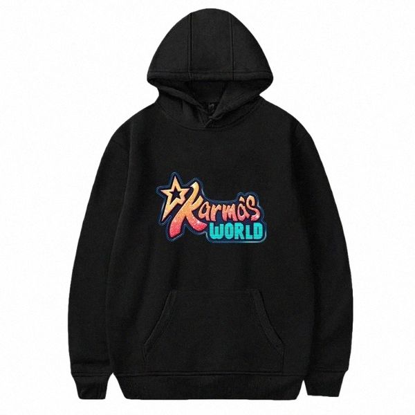 

men's hoodies & sweatshirts karma's world hoodie pullover women tracksuit harajuku fashion streetwear 2021 american kids' tv, Black