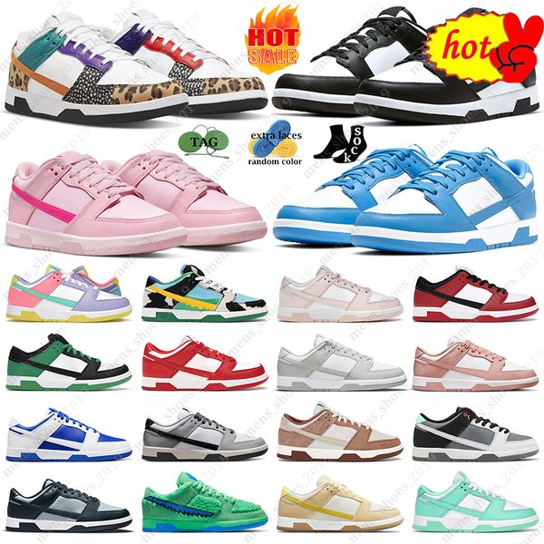 

sandals dunks lows casual shoes sb men sneakers panda unc triple pink red chicago gai grey fog team green syracuse easter coast mens womens, Black