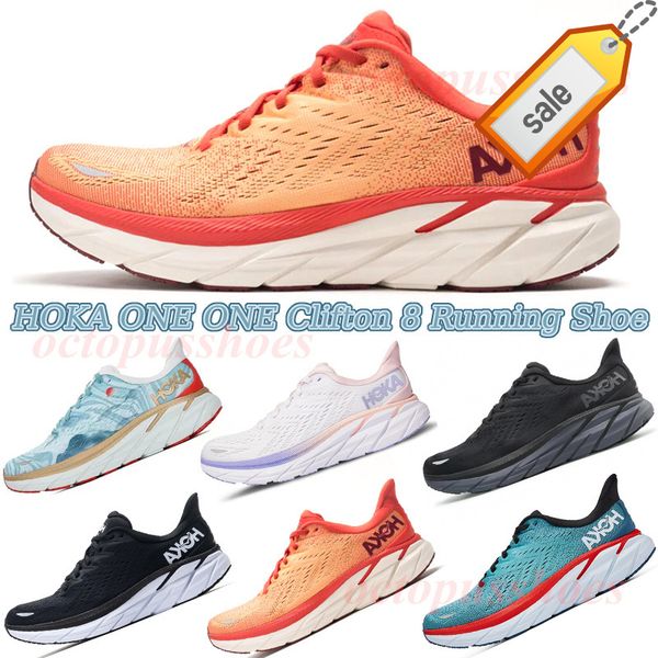 

sell sandals new women men hoka one clifton 8 running marathon shoe yakuda local boots training sneakers dropshipping accepted lifestyle sho, Black