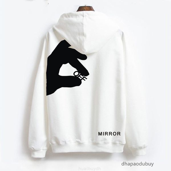 

coat coat classic loose offs mens sweatshirts finger fashion brand hoodies designer luxury pullover back printing ow men women black wv4t, White;black