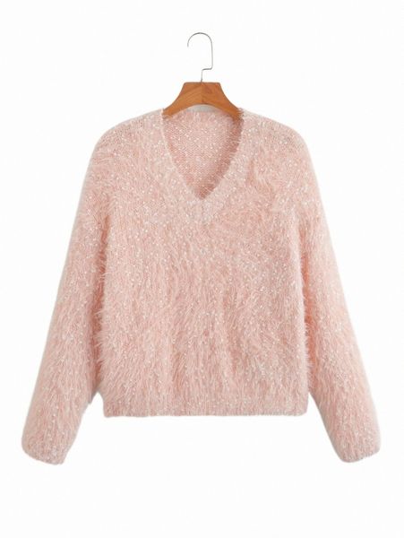 

women's sweaters drop shoulder fuzzy confetti sweater q8gv#, White;black