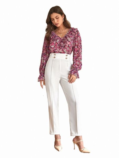 

women's pants & capris frenchy buttoned front seam front pants 11en#, Black;white