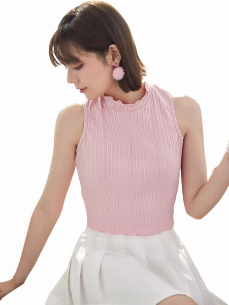

women's tanks & camis romwe kawaii solid rib knit tank u83w#, White