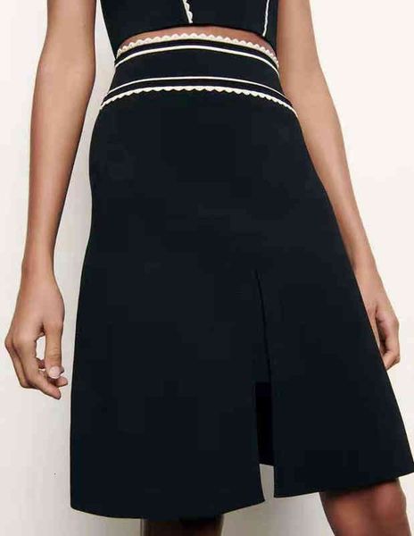 

skirts french spring and summer girls hip wrap skirt small age reducing waist a-shaped fishtail skirt, Black