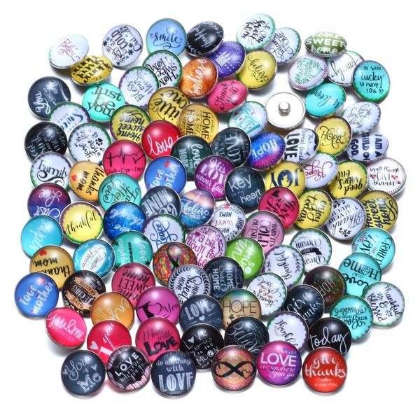 

charm bracelets snap jewelry charms 18mm interchangeable for necklace bracelet glass buttons ammiu, Golden;silver