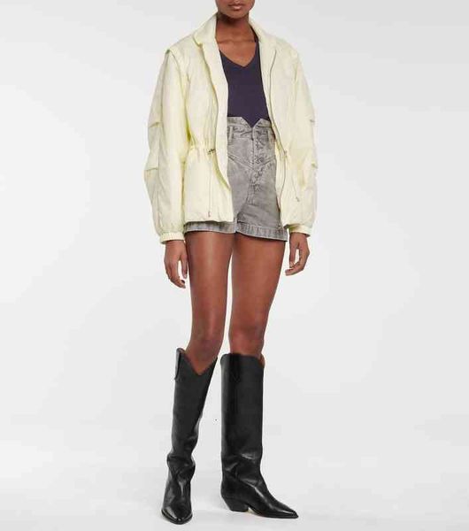 

women's jackets french isa early spring detachable sleeve multi wearing method drawstring casual slim light cotton coat, Black;brown