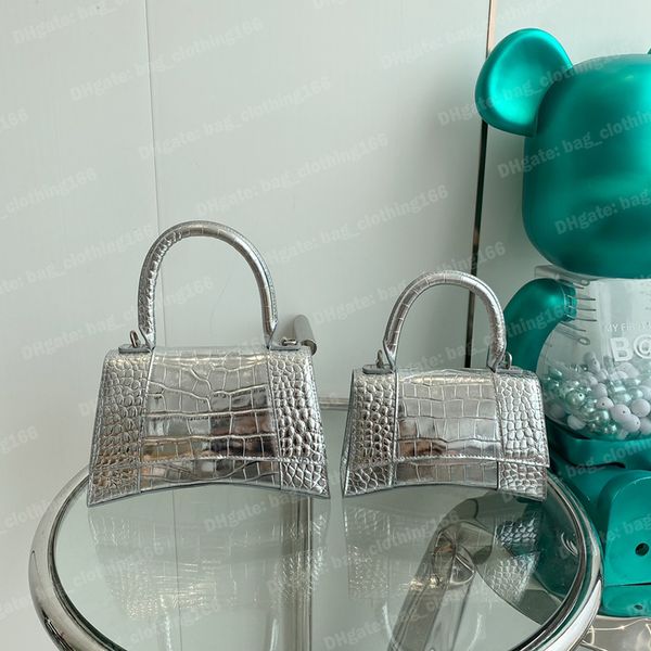 

cross body balencigas bag crossbody designer bags sliver one handle genuine leather crocodile embossed handbag designers bag purse