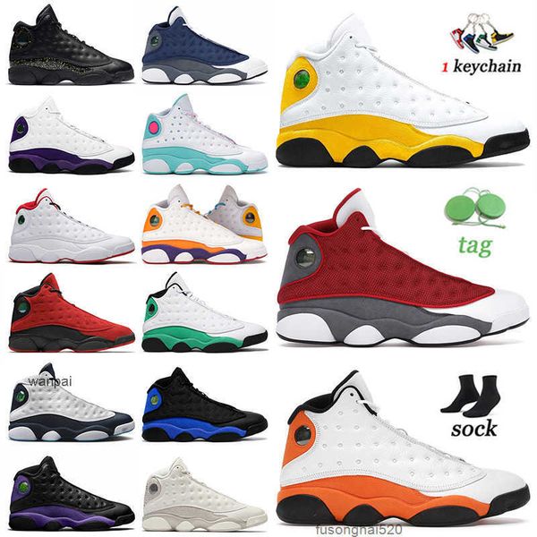 

shoes quality jumpman 13 13s basketball shoes university gold red flint starfish soar green court purple playground hyper royal obsidian me, Black