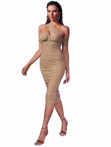 

casual dresses bae asymmetrical neck ruched bodycon dress z5ie#, Black;gray