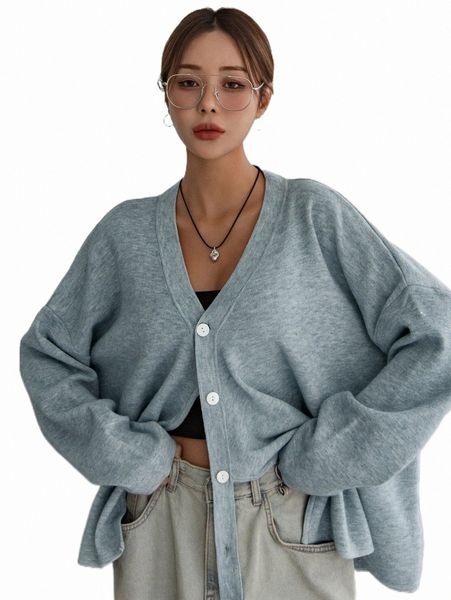 

women's sweaters dazy solid drop shoulder cardigan a2kg#, White;black