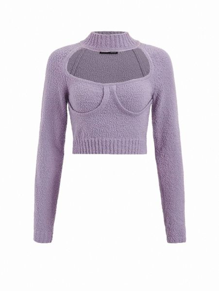 

women's sweaters choker neck raglan sleeve bustier sweater f5ky#, White;black
