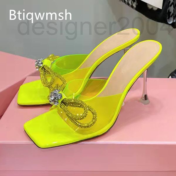 

sandals designer green transparent rhinestone sandals woman open toe diamond butterfly crystal strange high heel for women party shoes rc8r, Black