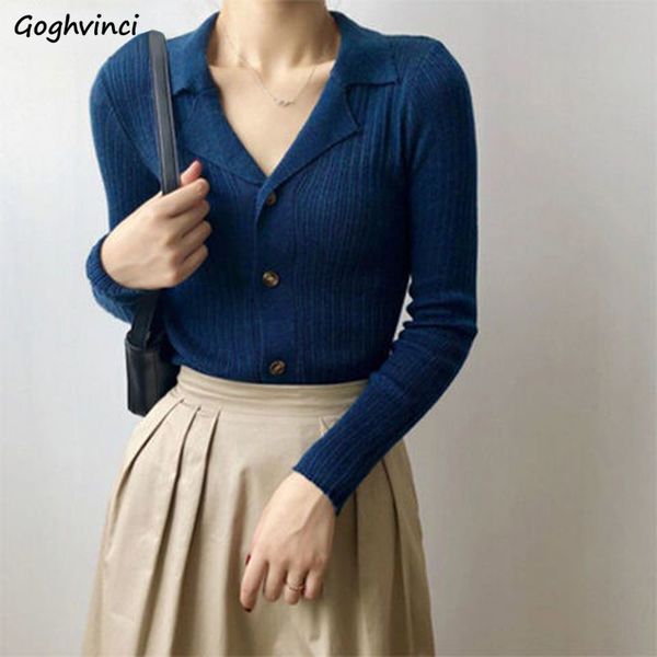 

women's jackets sweaters women notched office lady elegant simple korean style ulzzang cardigans long sleeve slim casual knitting femal, Black;brown