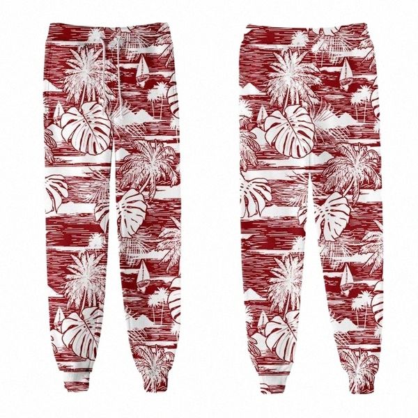 

men's pants harajuku sport casual hip hop hawaii style men women loose joggers streetwear clothes trousers t5it#, Black