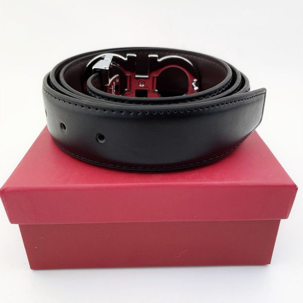 

men's designer belt fashion leather casual jeans suit belt width 3.4cm with box, Black;brown