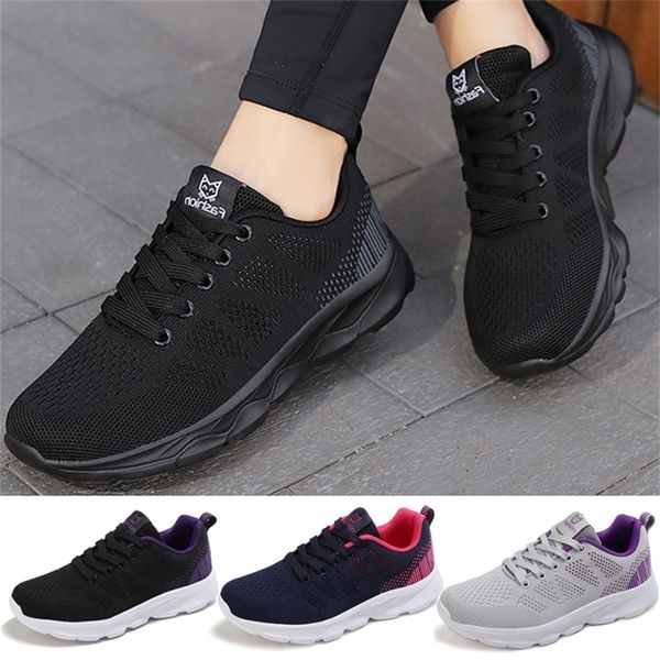 

height increasing shoes sneakers women flats casual sport shoe woman lace-up spring summer mesh light breathable zapatillas deportivas mujer, Black;white