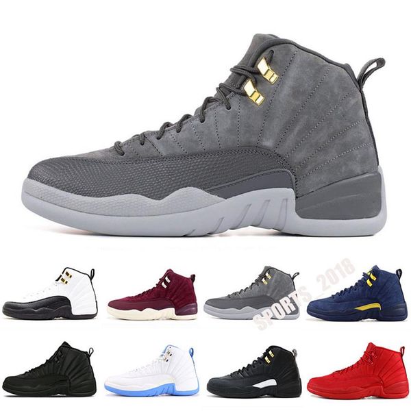 

2021 runner shoes 12s obsidian unc fearless phantom turbo green 1 backboard gym red sport sneakers trainer size 40-47350a, Black;brown