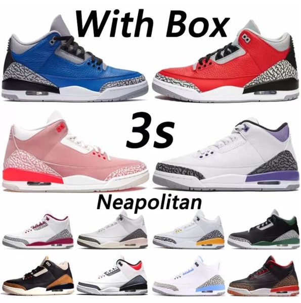 

men basketball shoes 3s 3 retro georgetown racer blue black cat unite unc unite pine green cement varsity royal mens trainer sports sneakers