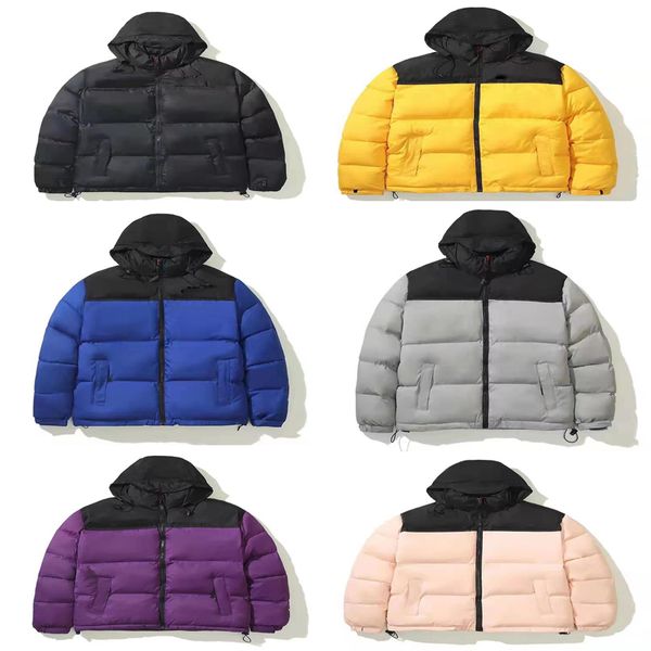 

mens womens designers down warm and windproof outerwear high-quality coats overcoat jacket 6 colour parkas letter printing couples clothing, Black