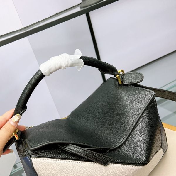 

puzzle handbag lowe designer bag women single shoulder luxury fashion bags leather portable diagonal cross bags large woman tote handbags ql