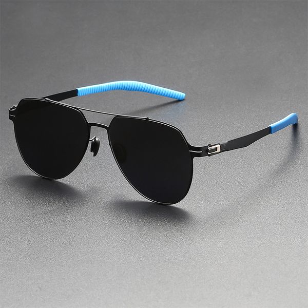 

sunglasses fashion ins net red same men and women pilot sunglasses vintage polarized alloy windproof sports coating detachable driving mirro, White;black