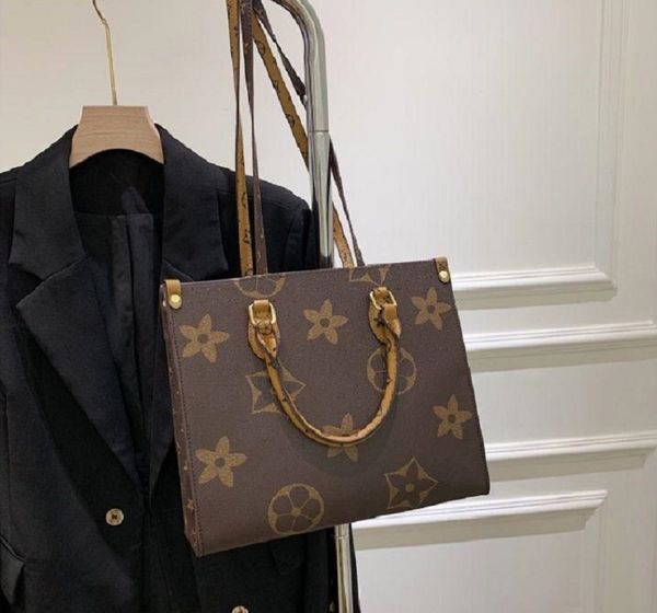 

luxury totes designer bag womens handbags onthego tote bag crossbody flower ladies casual pvc genuine leather purse shoulder bags female lar