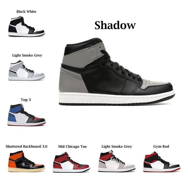 

smoke grey fashion jumpman 1s high basketball shoes for man mens womesn university blue dark mocha light hyper chicago patent bred royal toe