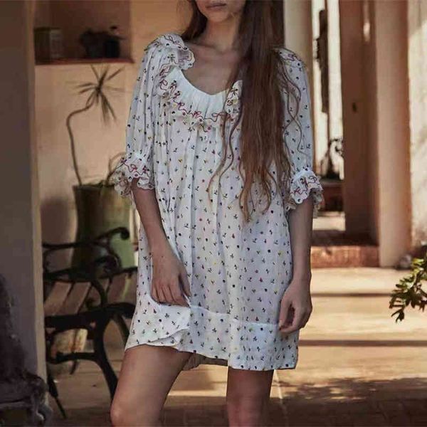 

casual dresses blogger the same year summer product heavy industry embroidery garden broken flower loose lotus collar doll skirt, Black;gray