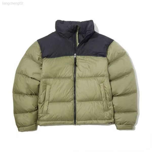 

men's down jacket winter trend warm down coat for both men and women l220827, Black
