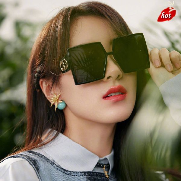 

designer sunglasses men women fashion trendy brand factory online export 2022 family d li yang ying's frame female a small 30, White;black
