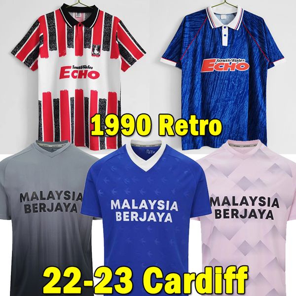 

2022 2023 cardiff soccer jerseys city moore 22 23 camisetas de futbol morrison ralls murphy hoilett leandro marlon pack bacuna retro footbal, Black;yellow