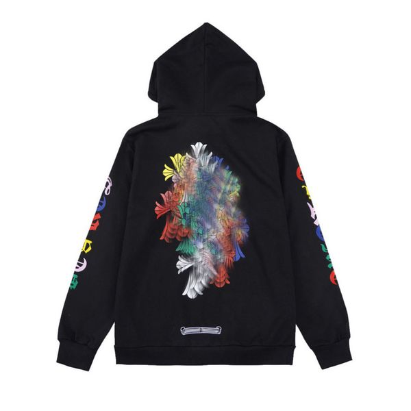 

men's luxury fashion sweatshirts classic brand ch zipper hoodies women men loose pullover hooded designer horseshoe hoodie sweater jack, Black