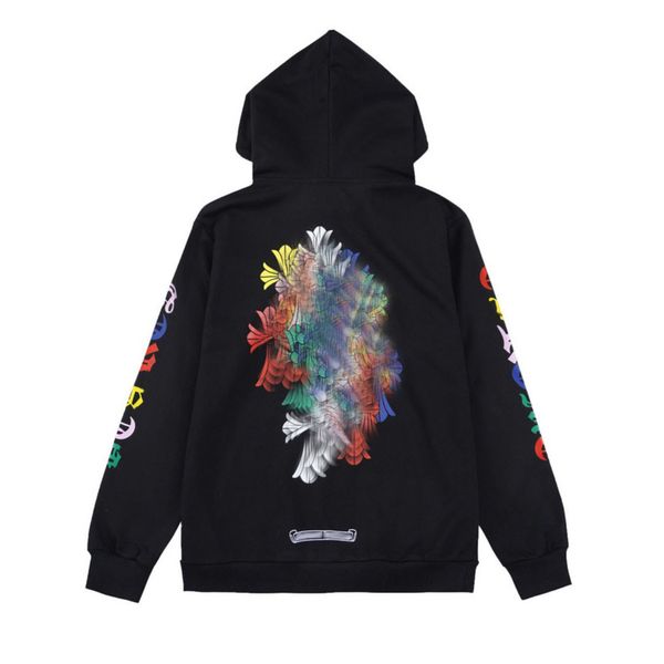 

classic luxury men's jackets fashion sweatshirts ch zipper hoodies women men pullover hooded designer horseshoe sanskrit sweater loose, Black;brown