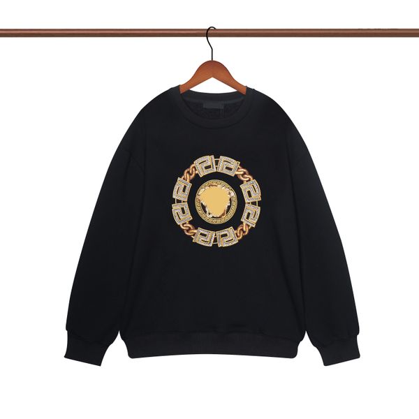 

hoodie spring and autumn casual loose version of the long sleeve broadside embroidery lovers wear hoodie with fashionable sports clothing#22, Black