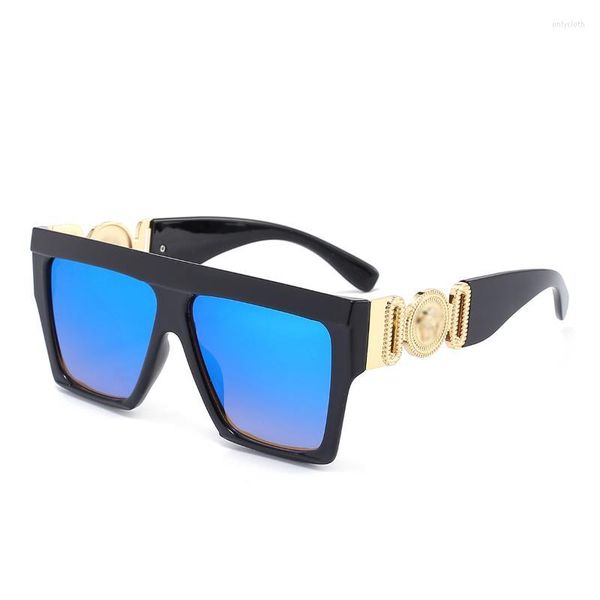 

sunglasses trendy designer square frame gradient ladies sun glasses 2022 brand uv400 lion women shades transparent oversized, White;black