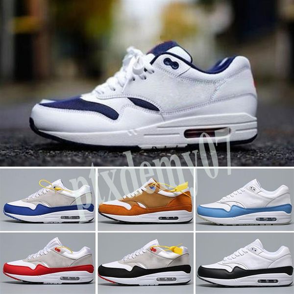 

tokyo maze bred 1s men women shoes 1 anniversary royal patch atomic teal parra puerto rico 87 air mens trainers sports sneakers 36-45 p357v, Black;brown