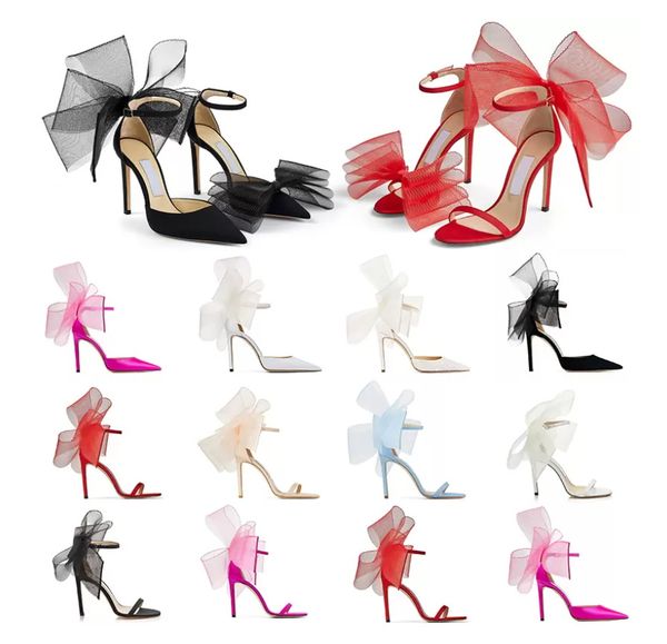 

with box dress shoes luxury designer sandals women high heels averly pumps aveline sandal with asymmetric grosgrain mesh fascinator bows sho, Black