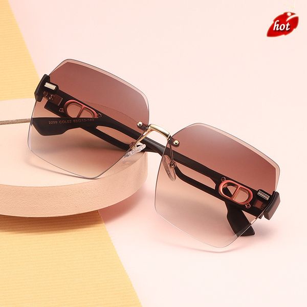 

designer sunglasses men women fashion trendy brand factory online export 2022 new large frame 2022 d family female glass, White;black