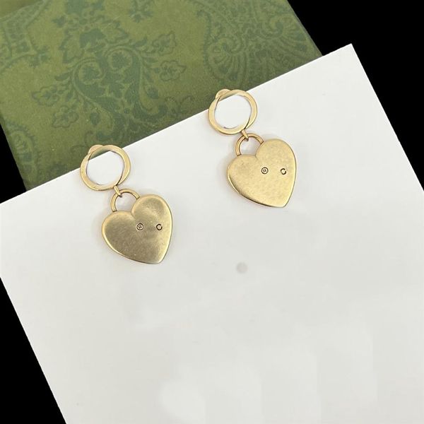 

g designer heart stud earring pearl earrings love diamond chain women earrings party wedding couple gift fashion luxury jewelry hgj244p, Golden;silver