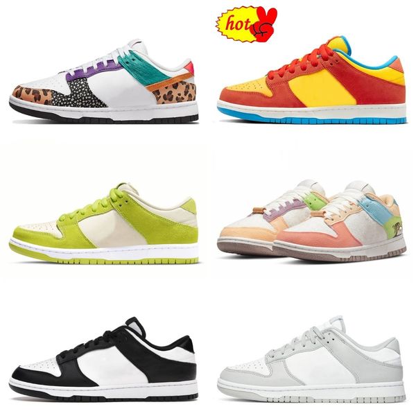 

2023 sandals designers sb casual sports shoes animal dunks paisley unc blue stars black women men white trainers union low green world champ
