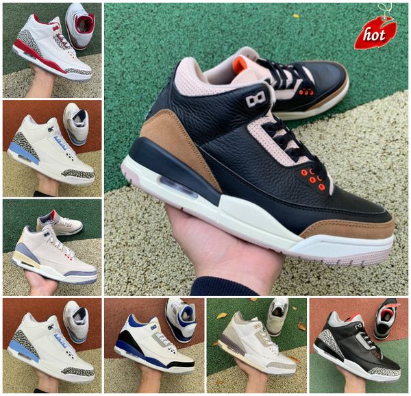 

2023 boots jumpman 3 3s mens basketball shoes neapolitan dark mocha desert elephant kumquat cardinal red cement black cat racer blue fragmen