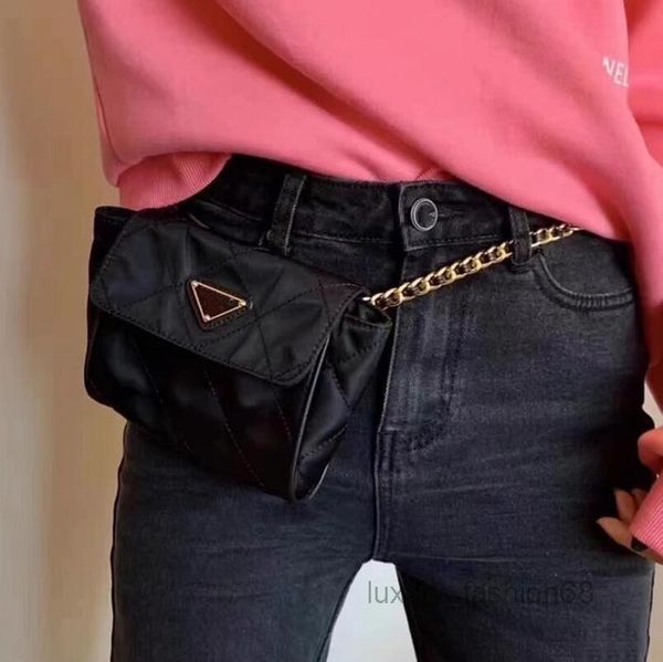 

designer bags cross body designer fashion refinement triangle meenger bag solid color simple nylon chain singleshoulder luxury brand leisure