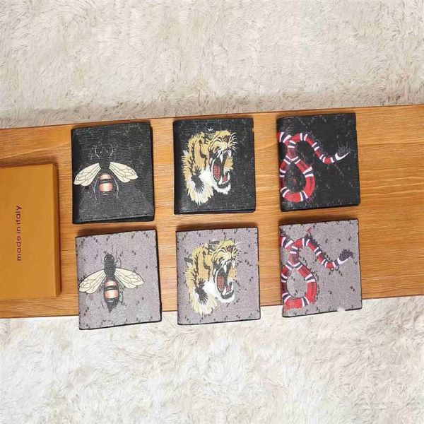 

2022 designer wallets card holder classic short and long wallet for women clutch fashion box lady coin purse men business b263g, Red;black